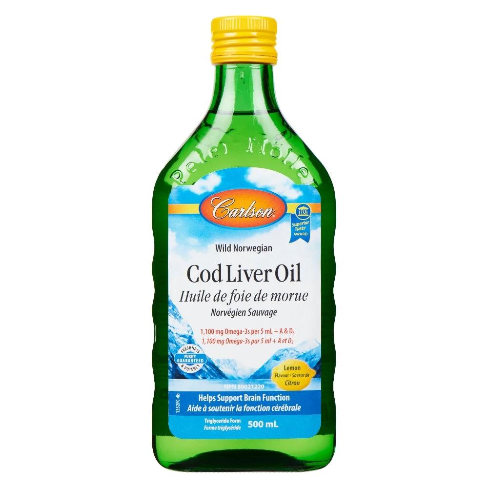 Norwegian Cod Liver Oil Lemon 500Ml