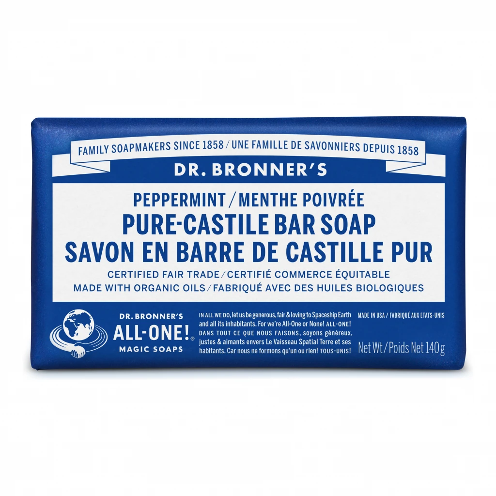 Peppermint Castile Bar Soap by Dr Bronner