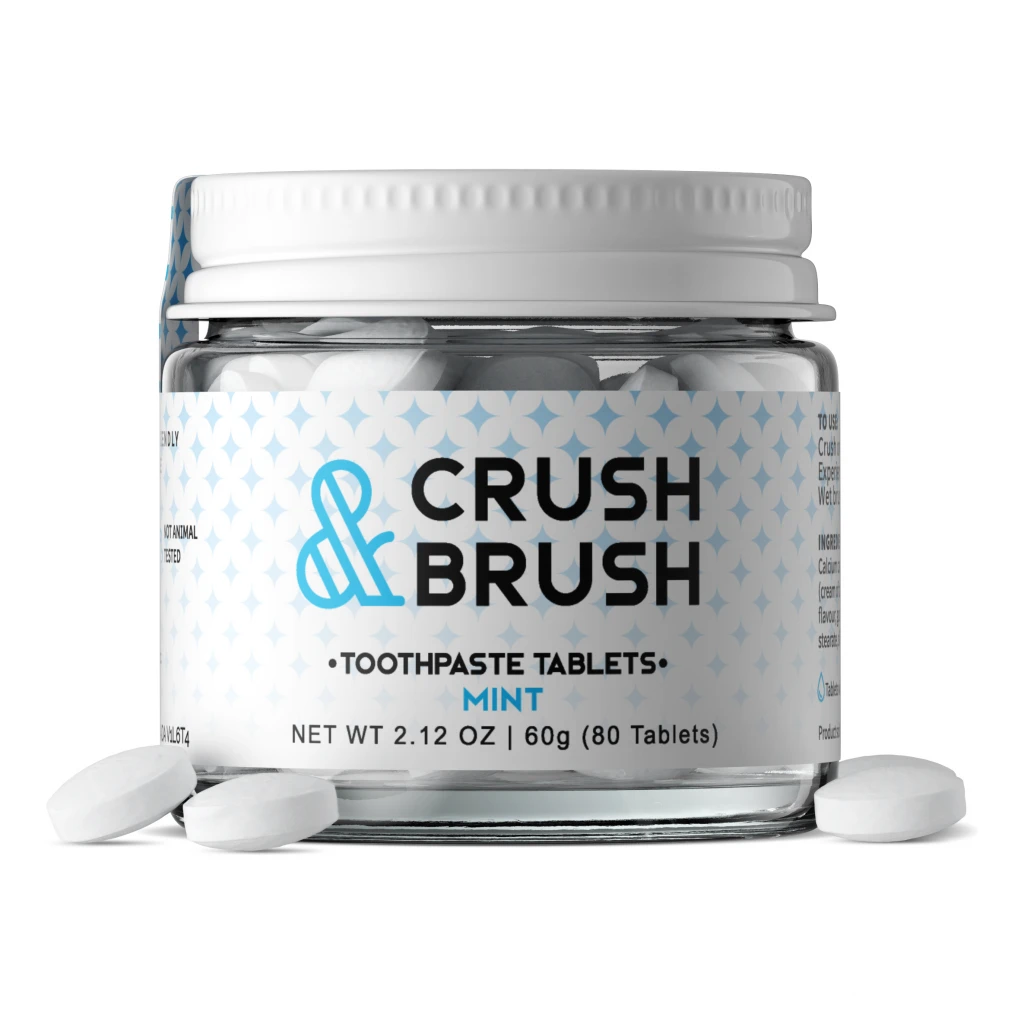 Crush and Brush - Mint - Glass Jar by Nelson Naturals