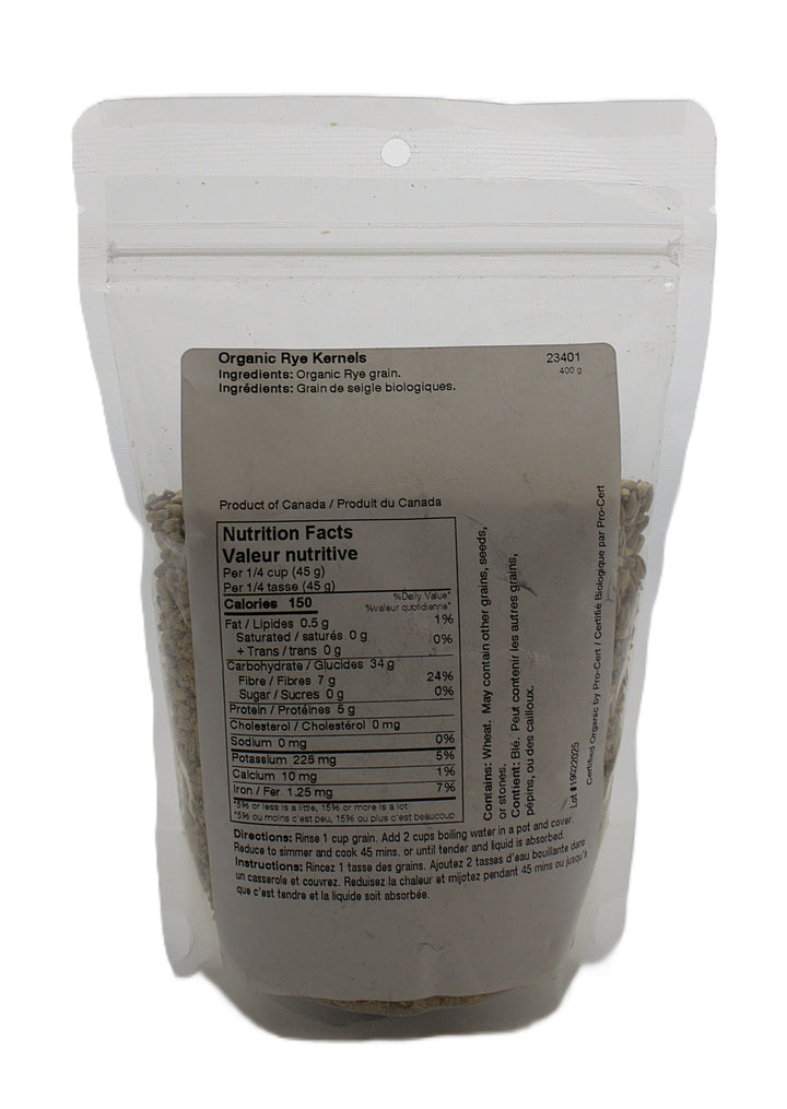 Rye Kernels Organic 400g