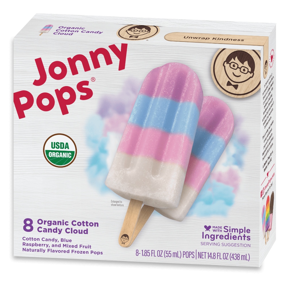 Cotton Candy Cloud Ice Pops Organic 5x55ml