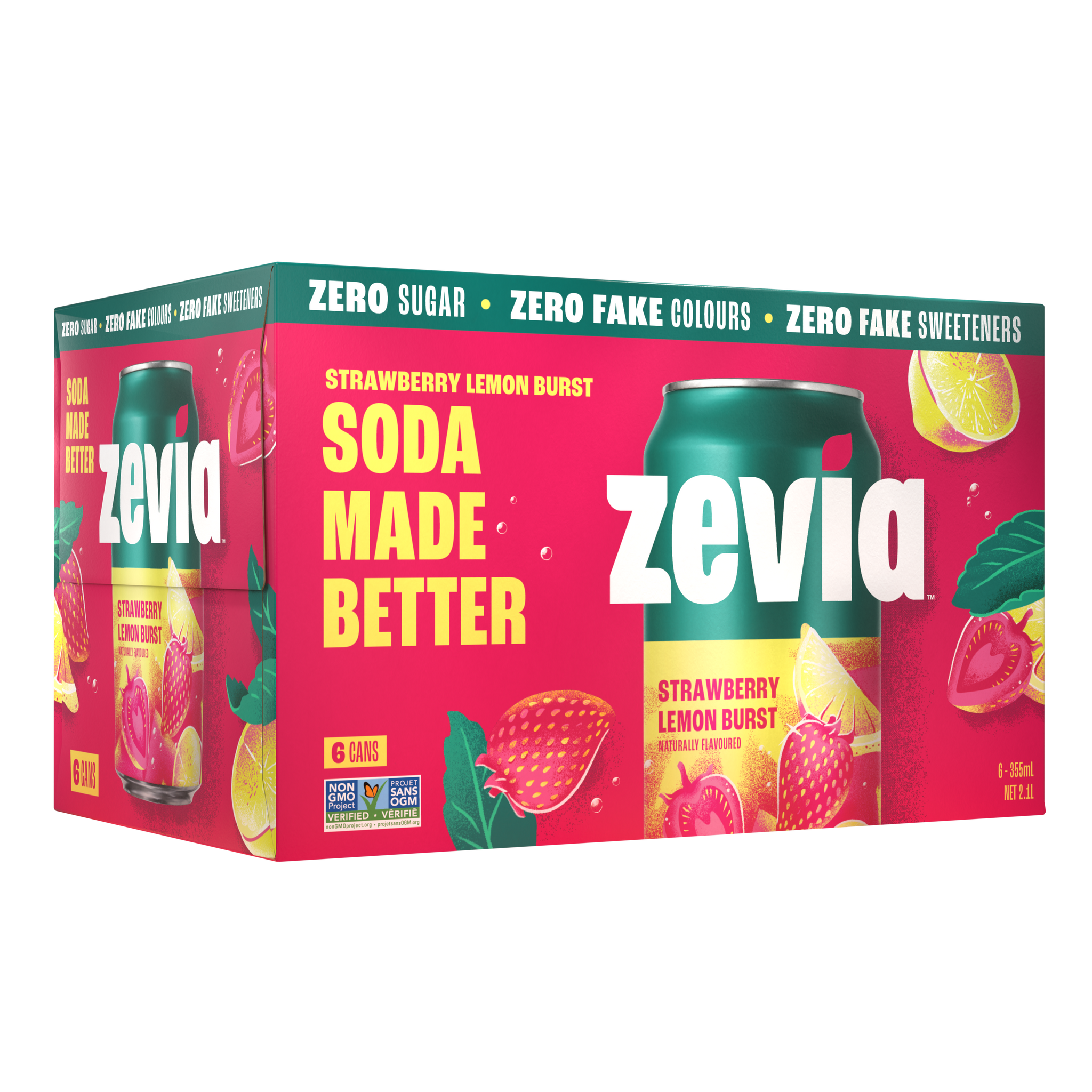 Strawberry Lemon Burst Soda 6pack – Vita Health Fresh Market