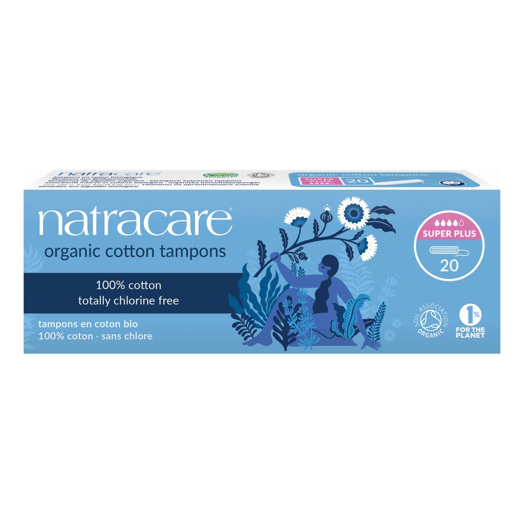 Organic Cotton Super Plus Tampons by NatraCare