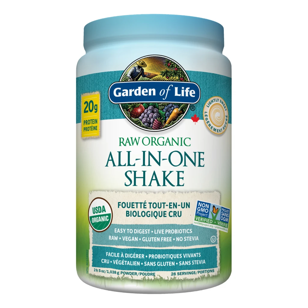 All In One Organic Shake Sweetened 1038G by Garden of Life