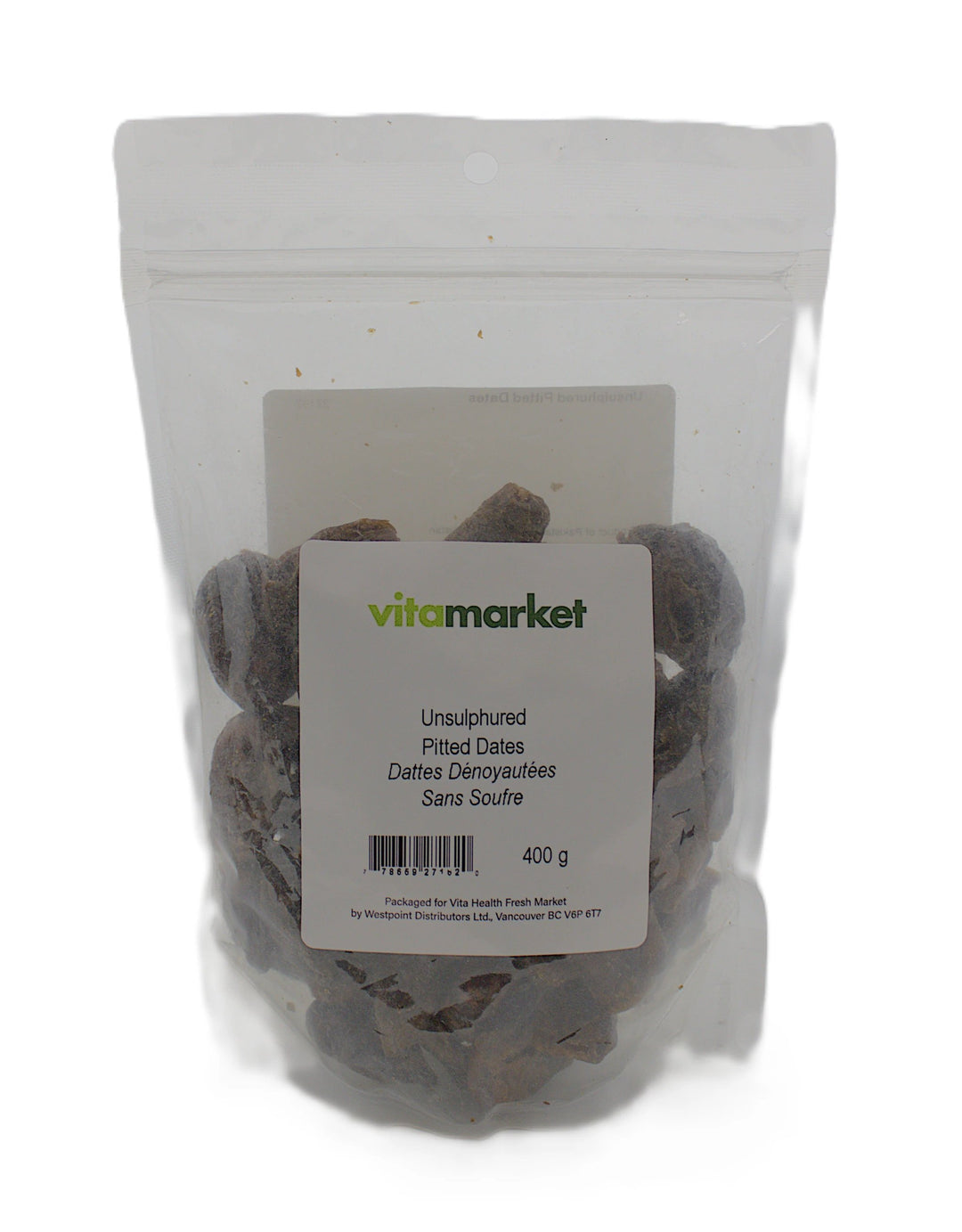 Dates Pitted Un/Sulp 400g