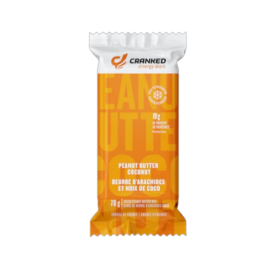 PB Coconut Bar 75g by Cranked Energy Bars
