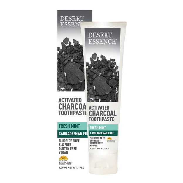 Activated Charcoal Toothpaste Carrageenan Free by Desert Essence