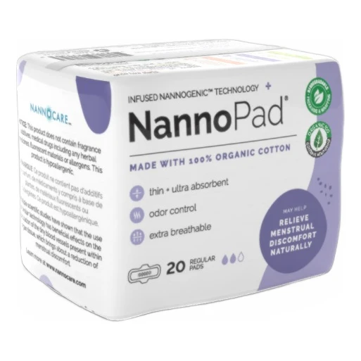 Natural organic reg pads by Nannopad