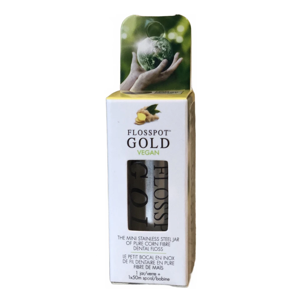 Flosspot GOLD vegan dental floss by Flosspot