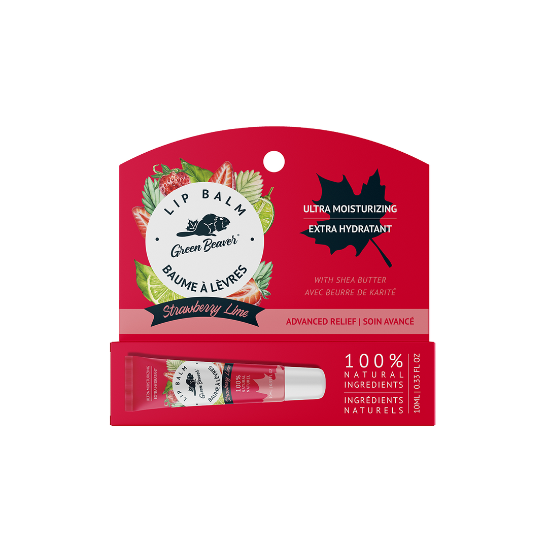 Strawberry Lime Lip Balm 10ml by Green Beaver