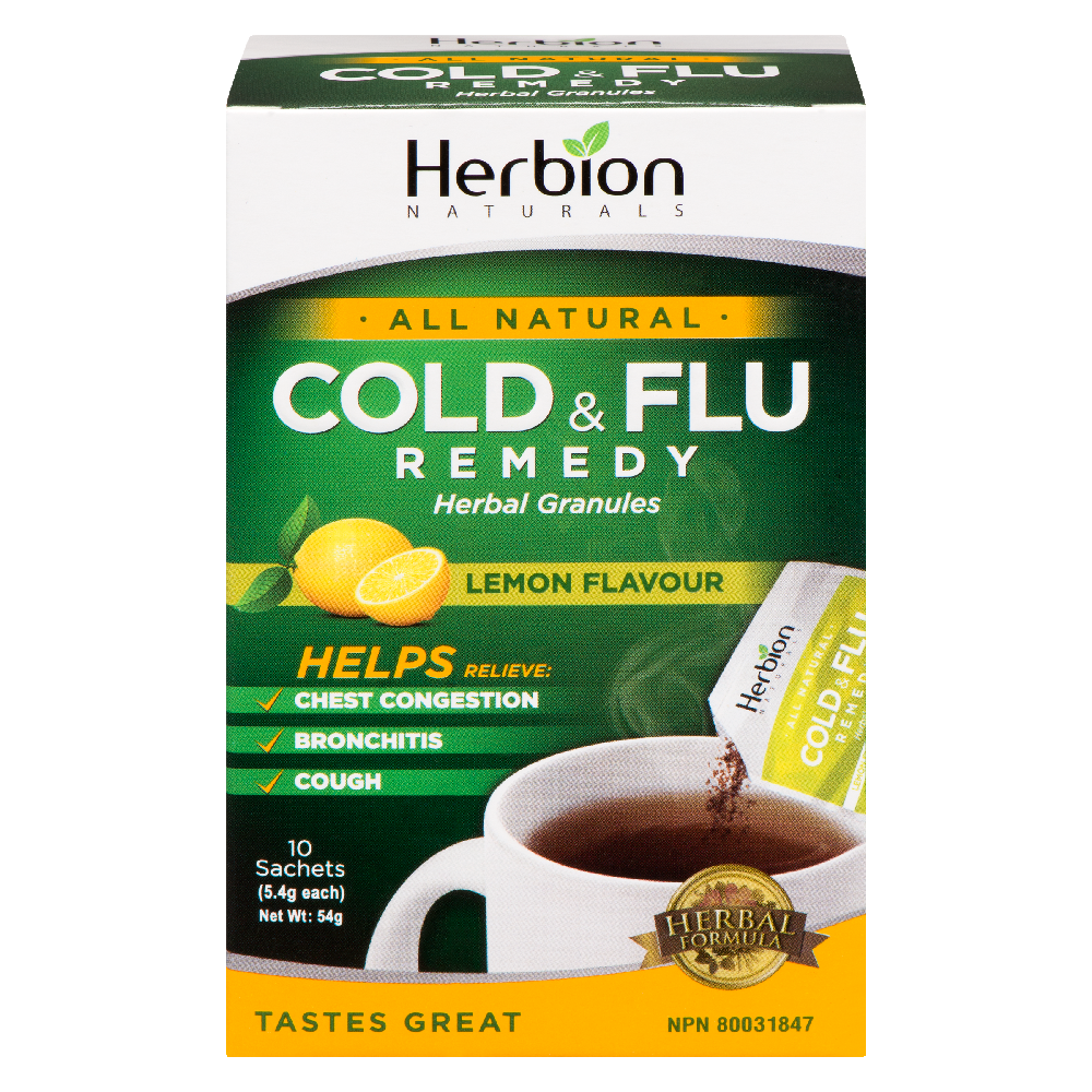 Herbion Cold &amp; Flu Lemon Flavour