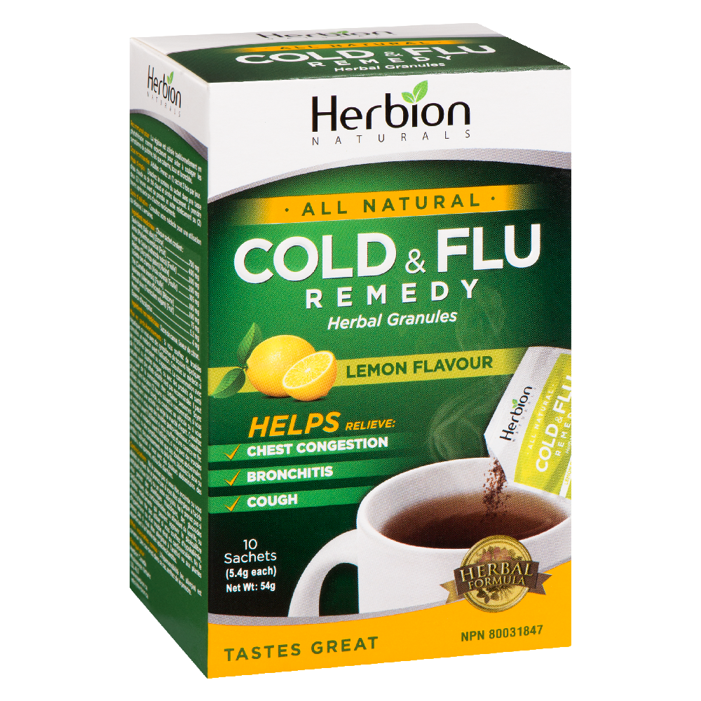 Herbion Cold &amp; Flu Lemon Flavour