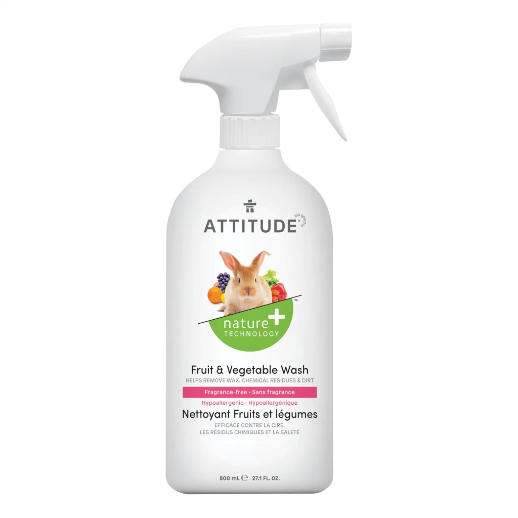 Fruit &amp; Vegetable Wash Frag.-Free by Attitude