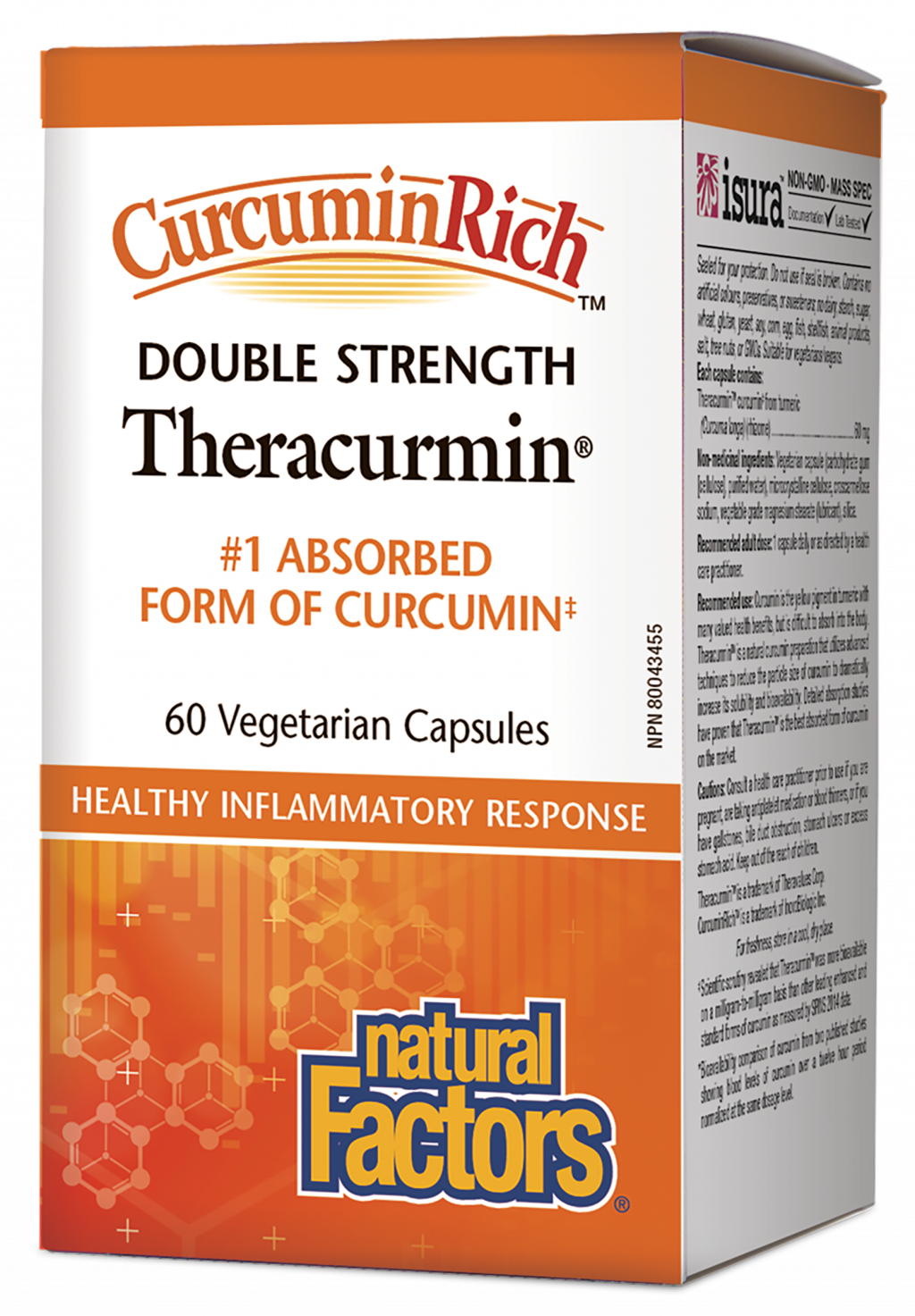 Natural Factors Theracurmin� CurcuminRich™  Double Strength    60 Vegetarian Capsules