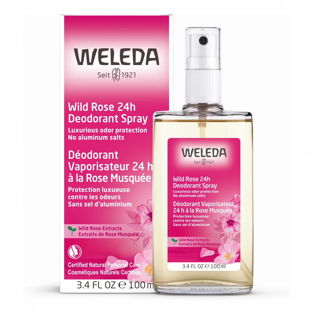 Wild Rose 24H Deodorant Spray by Weleda