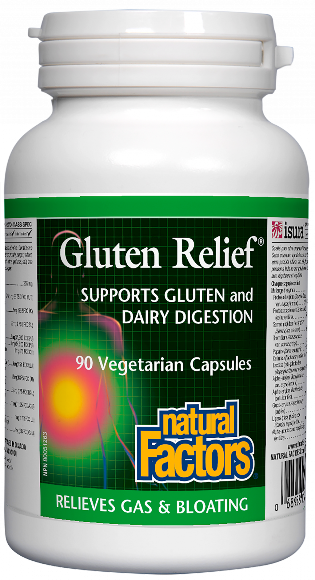Natural Factors Gluten Relief�   90 Vegetarian Capsules