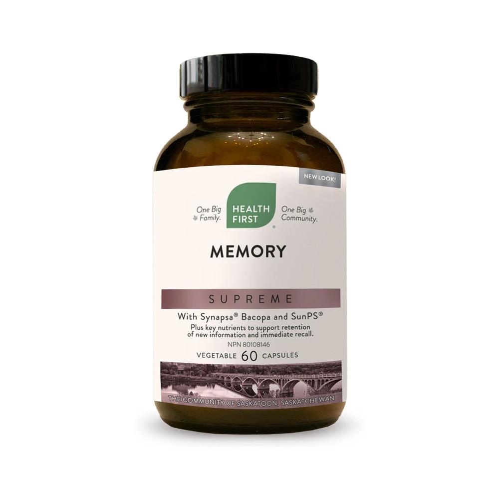 Health First Memory Supreme, 60 vegetable capsules by Health First