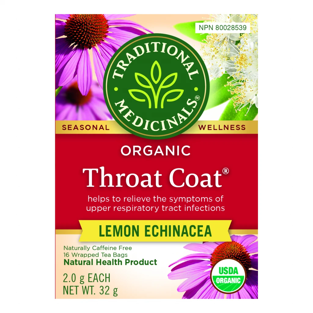Throat Coat Lemon Echinacea by Traditional Medicinals