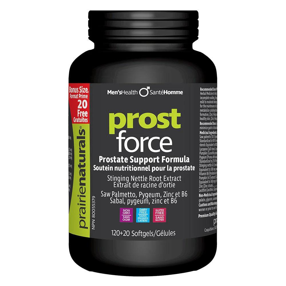 Prairie Naturals ProstForce, Bonus Size - 120+20 softgels by Prairie Naturals