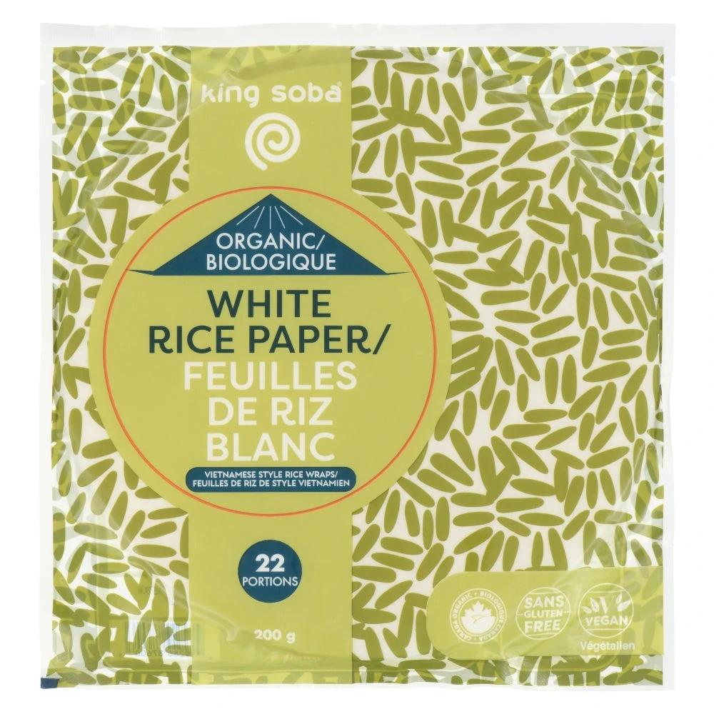 Organic White Rice Paper Wrap