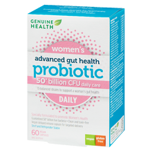 Load image into Gallery viewer, Genuine Health Advanced Gut Health Women&#39;s Probiotic - 50 Billion - 60 capsules
