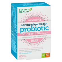 Load image into Gallery viewer, Genuine Health Advanced Gut Health Women&#39;s Probiotic - 50 Billion - 60 capsules
