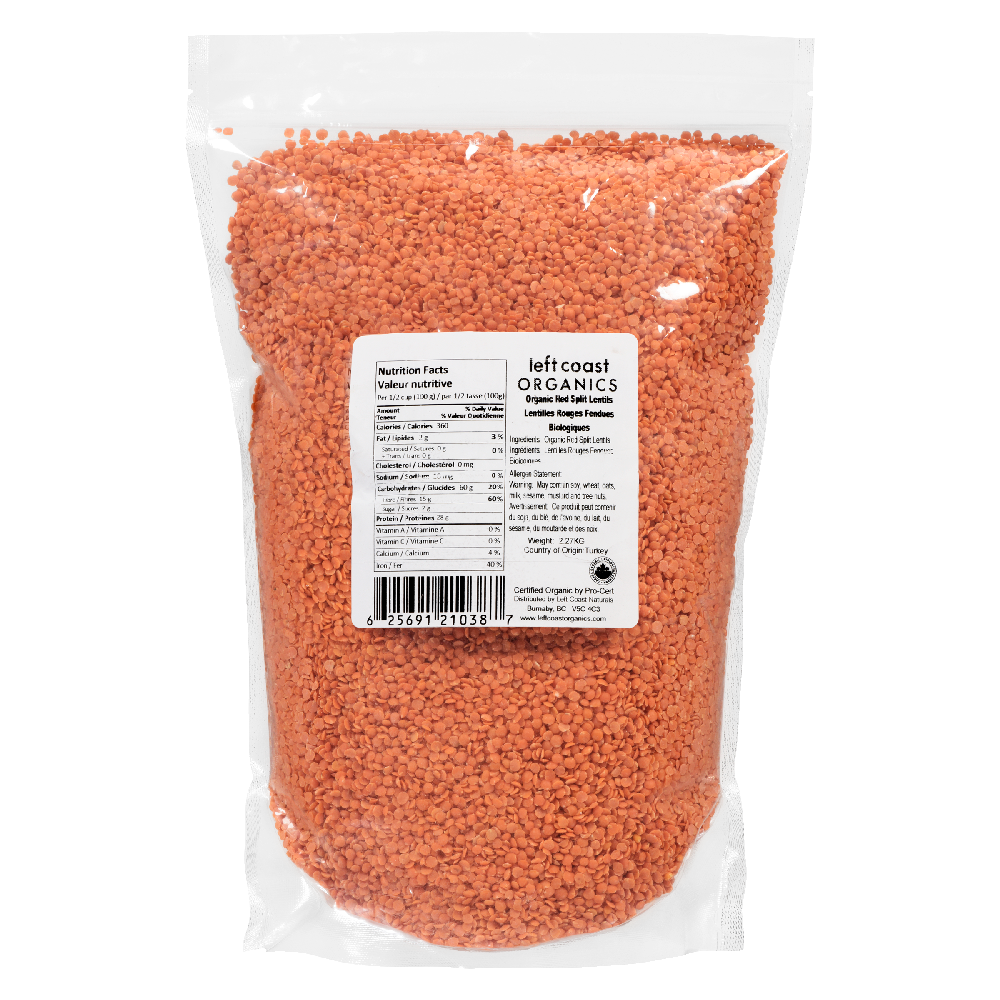 Lentils Red Split Oranic 400g