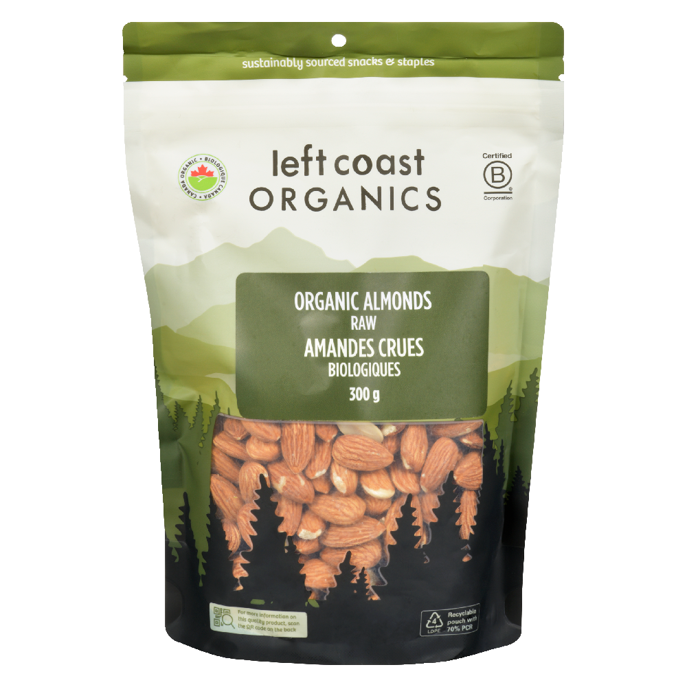 Raw Almonds Organic 300g