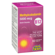 Load image into Gallery viewer, Natural Factors B12 Methylcobalamin  5000 mcg  60 Sublingual Tablets