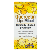 Load image into Gallery viewer, Natural Factors Quercetin  LipoMicel Matrix   250 mg  60 Softgels