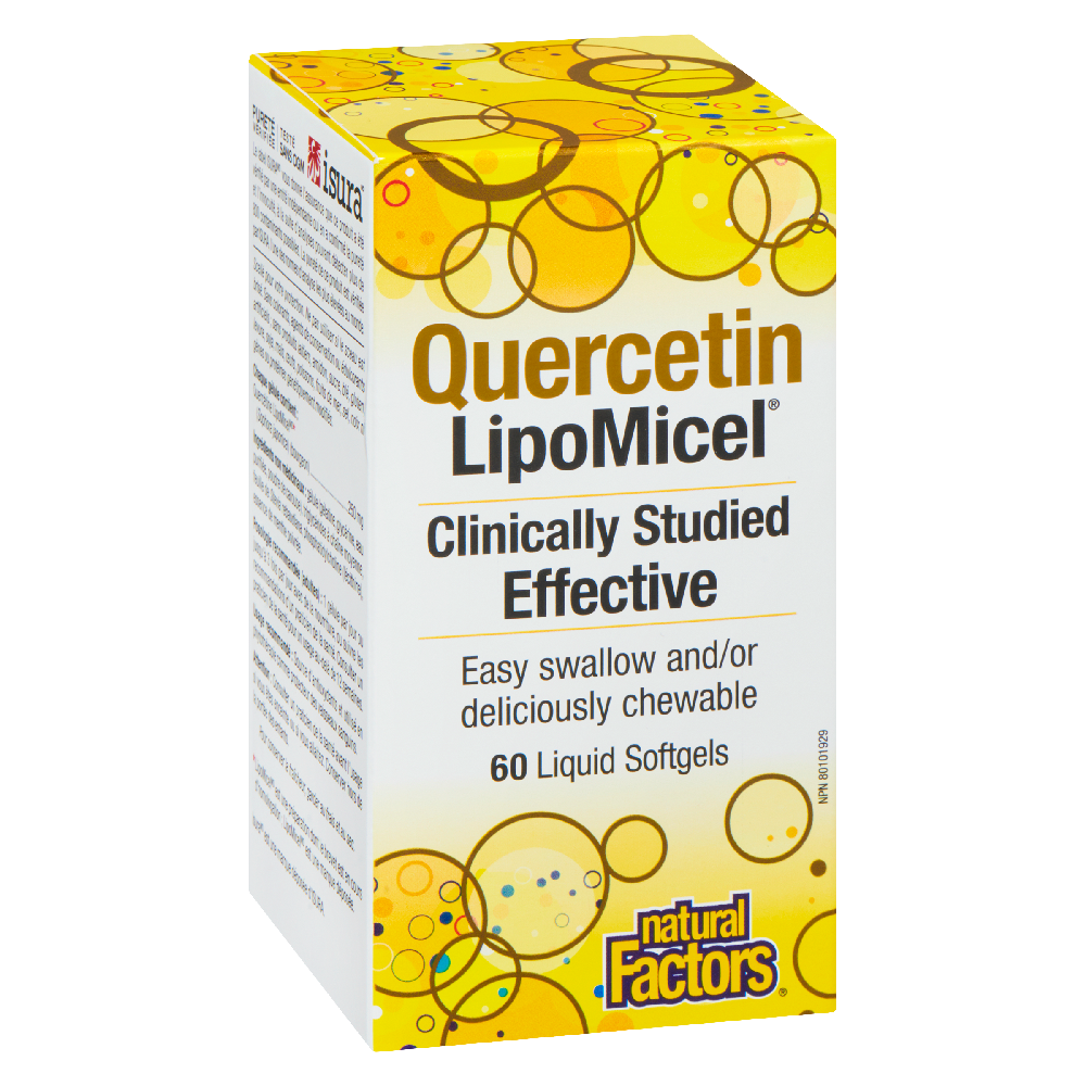 Natural Factors Quercetin  LipoMicel Matrix   250 mg  60 Softgels