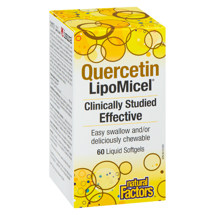 Natural Factors Quercetin  LipoMicel Matrix   250 mg  60 Softgels