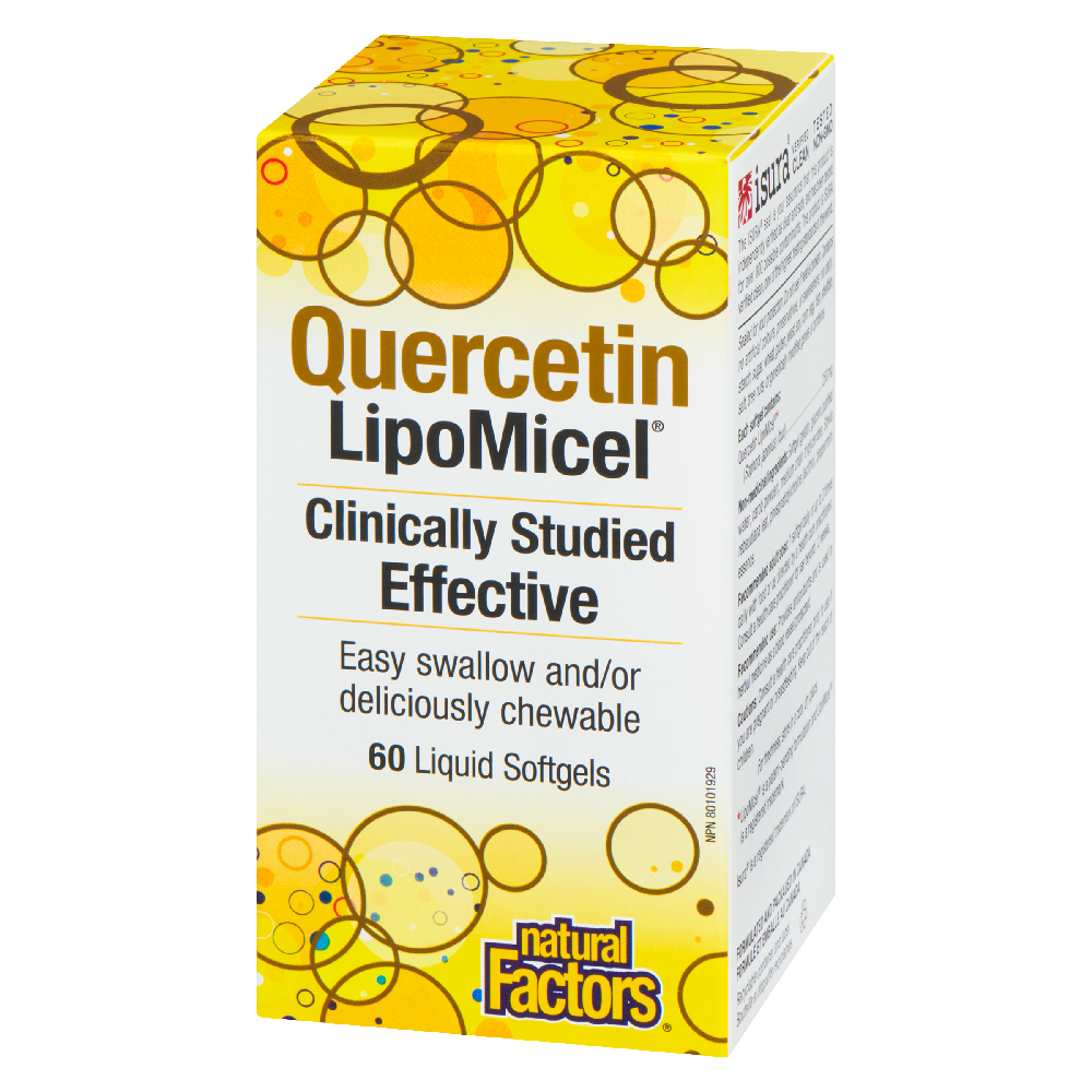 Natural Factors Quercetin  LipoMicel Matrix   250 mg  60 Softgels