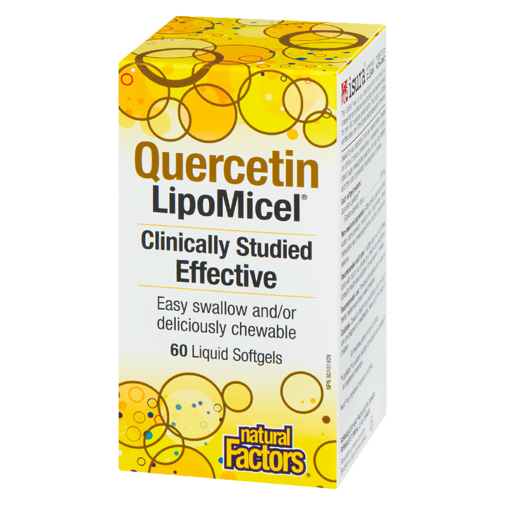 Natural Factors Quercetin  LipoMicel Matrix   250 mg  60 Softgels
