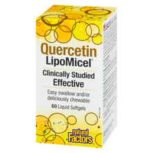 Load image into Gallery viewer, Natural Factors Quercetin  LipoMicel Matrix   250 mg  60 Softgels