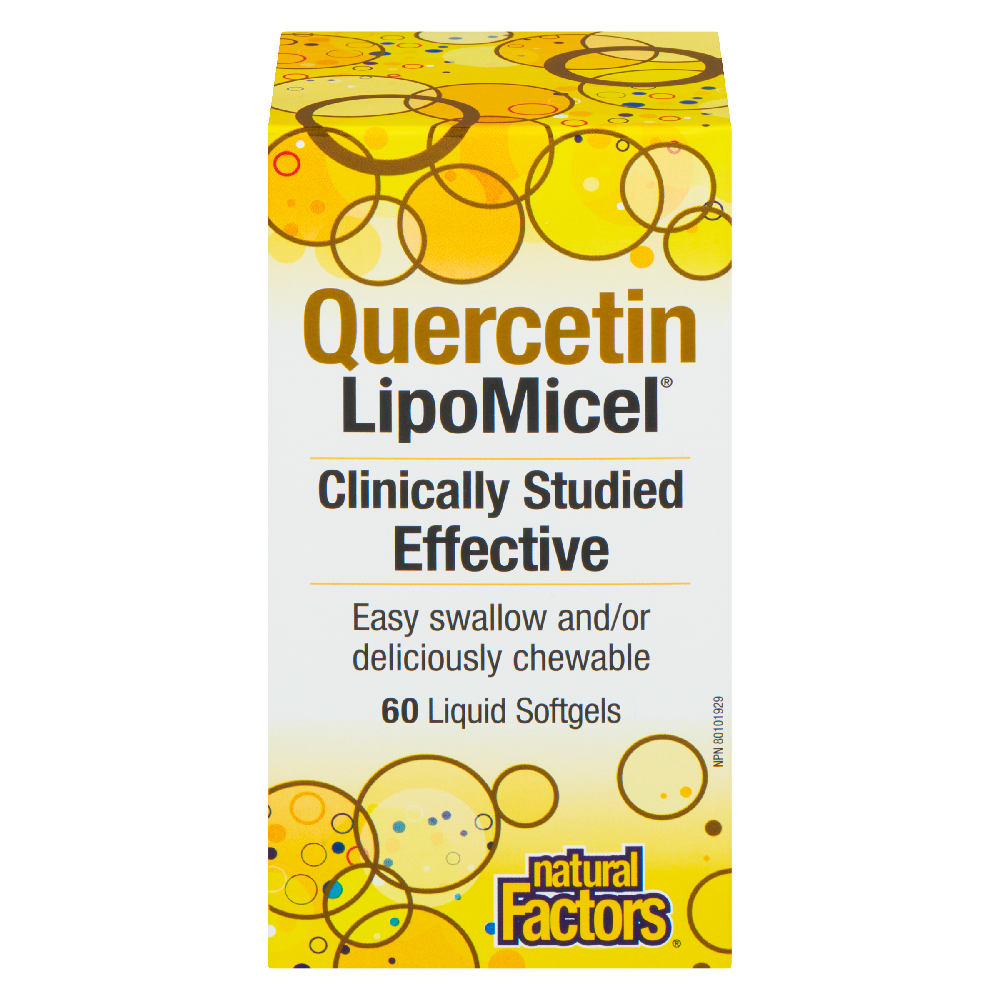 Natural Factors Quercetin  LipoMicel Matrix   250 mg  60 Softgels