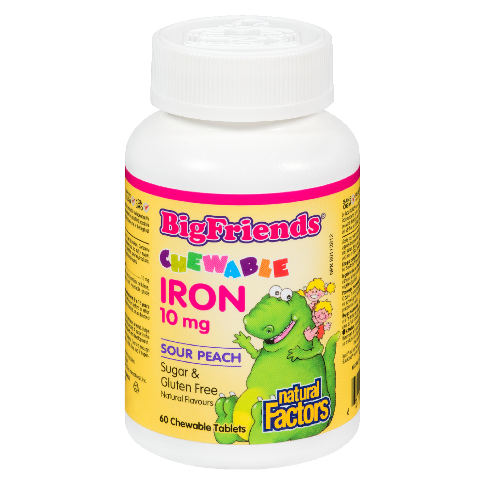 Big Friends Peach Iron Chew 60tabs