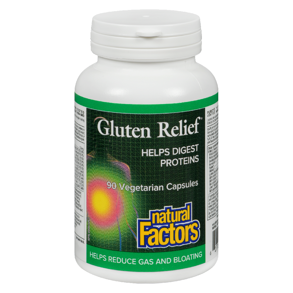 Natural Factors Gluten Relief�   90 Vegetarian Capsules