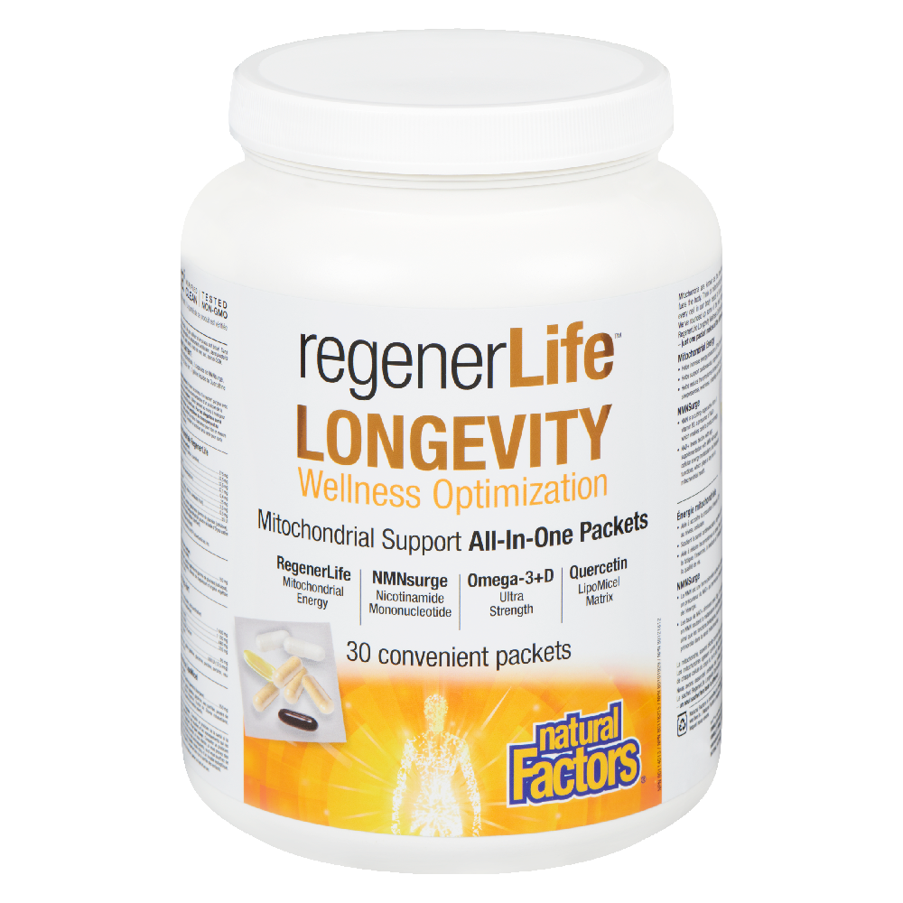 Natural Factors RegenerLife Longevity Kit 30 pack