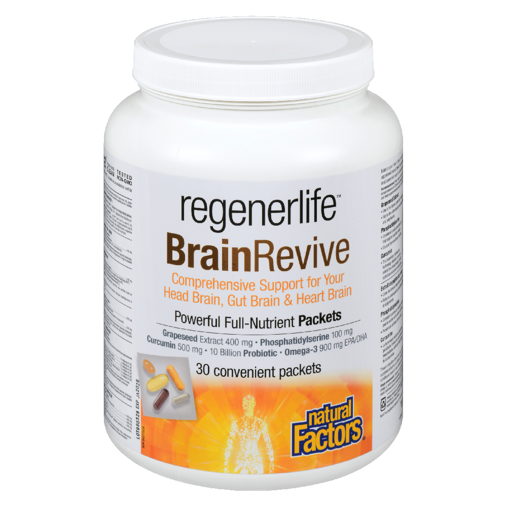 Natural Factors RegenerLife Brain Revive Kit 30 pack