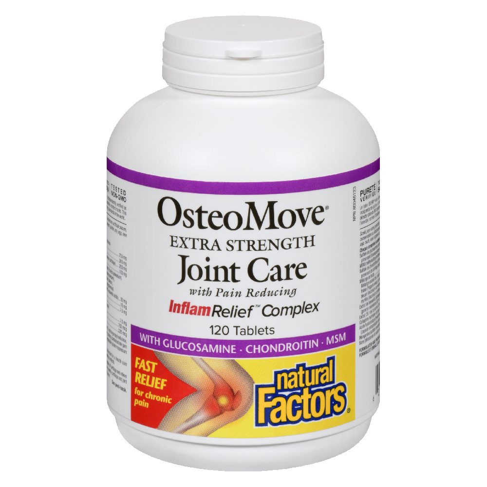 Natural Factors OsteoMove Joint Care  Extra Strength    120 Tablets