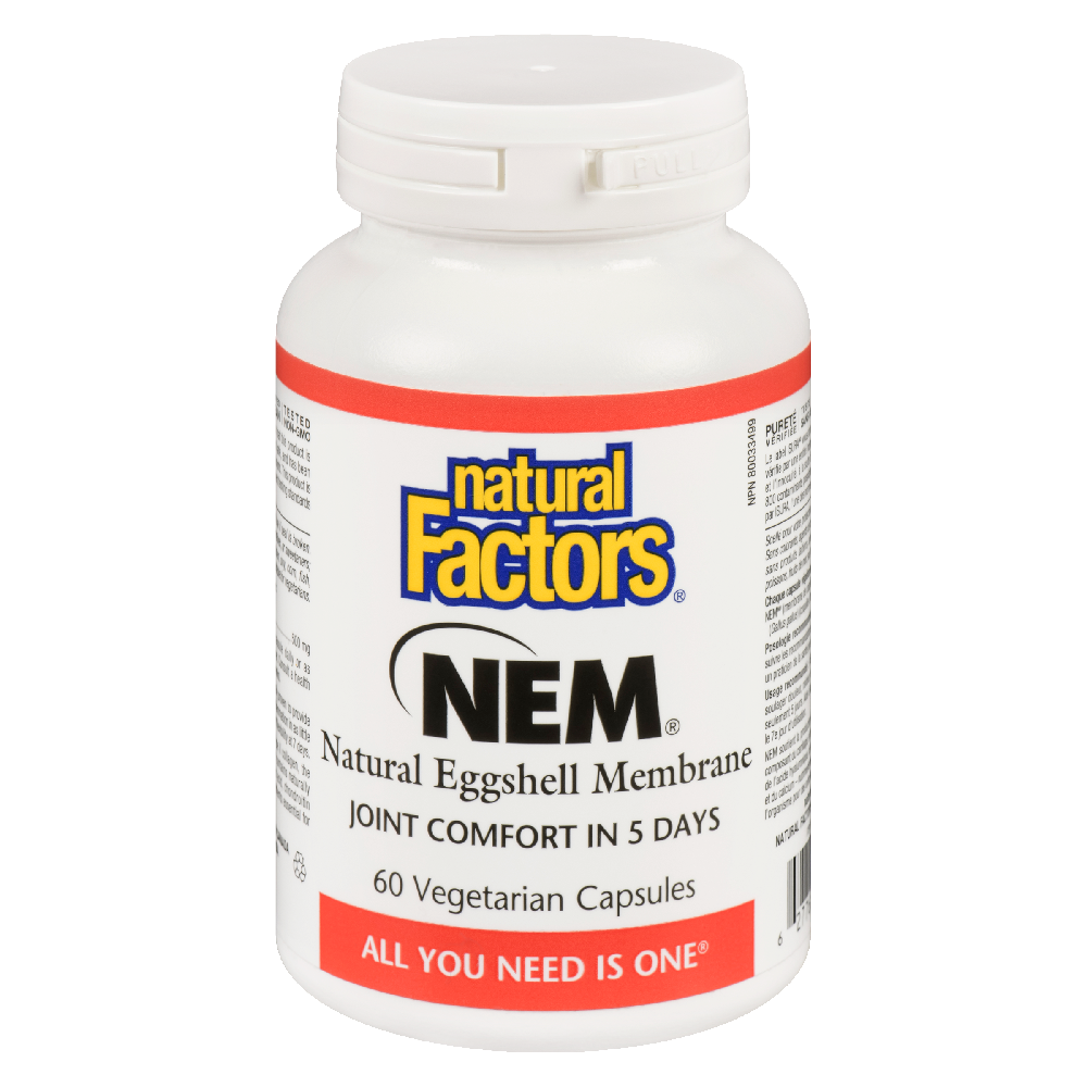 Natural Factors NEM� Natural Eggshell Membrane  500 mg  60 Capsules