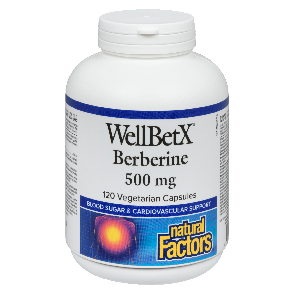Natural Factors Berberine  500 mg  120 Vegetarian Capsules