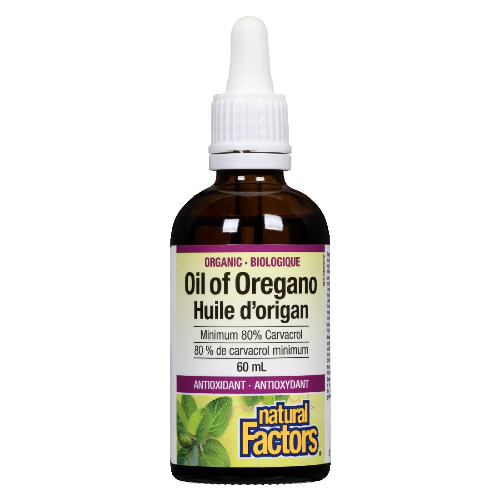 Natural Factors Organic Oil of Oregano    60 mL Liquid