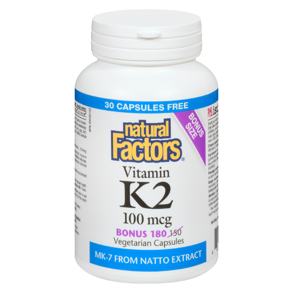 Vitamin K2 100mcg 180s
