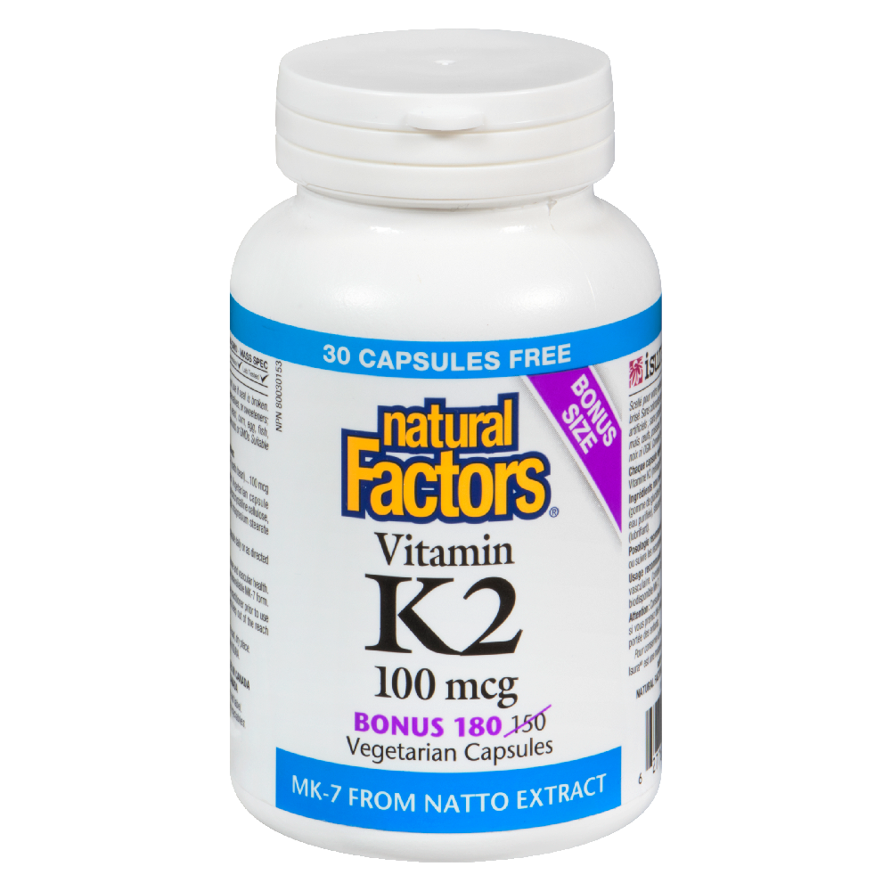 Vitamin K2 100mcg 180s