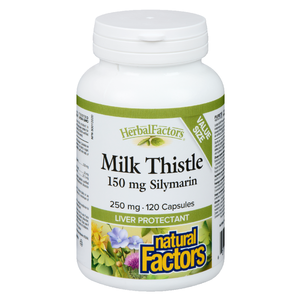 Natural Factors Milk Thistle   250 mg  120 Capsules