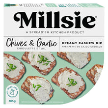 Load image into Gallery viewer, Chives &amp; Garlic Cashew Spread 185g