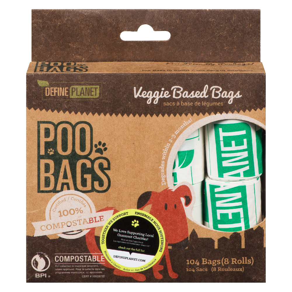 Composte Dog Poo Bags 104ct