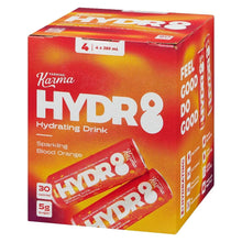 Load image into Gallery viewer, Blood Orange Hydr8 Sparkling Beverage 4X285ml